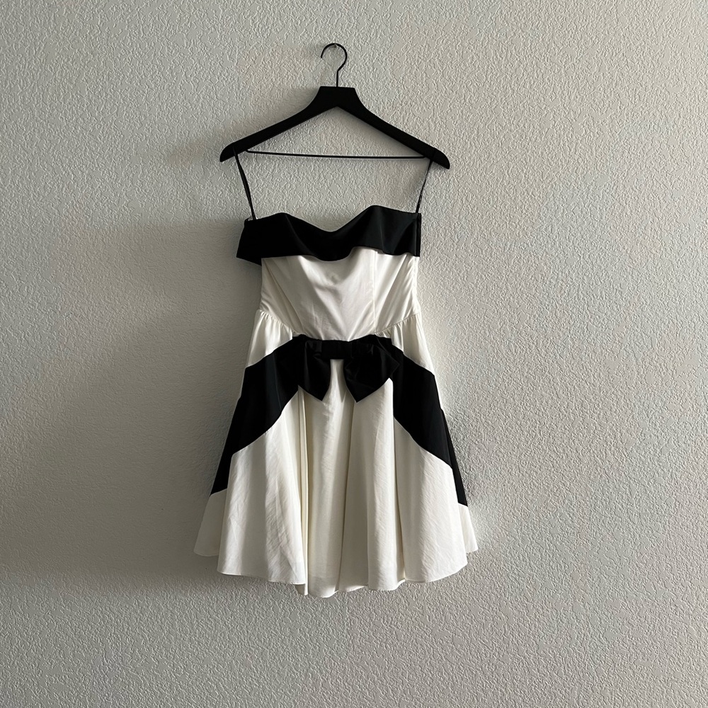 Betsey Johnson Cream Fit and Flare Cocktail Dress